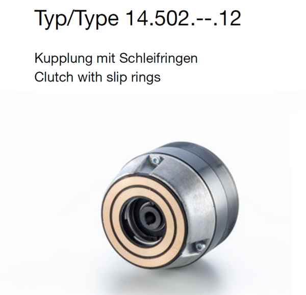 Magnetpulver-Kupplung Typ 14.502.01.12  10 Nm, Hohlwelle: 14 mm, ID: 00113976